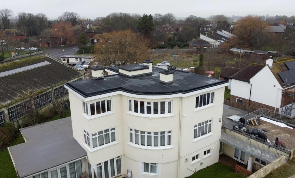 Flat roof on commercial property in Kent